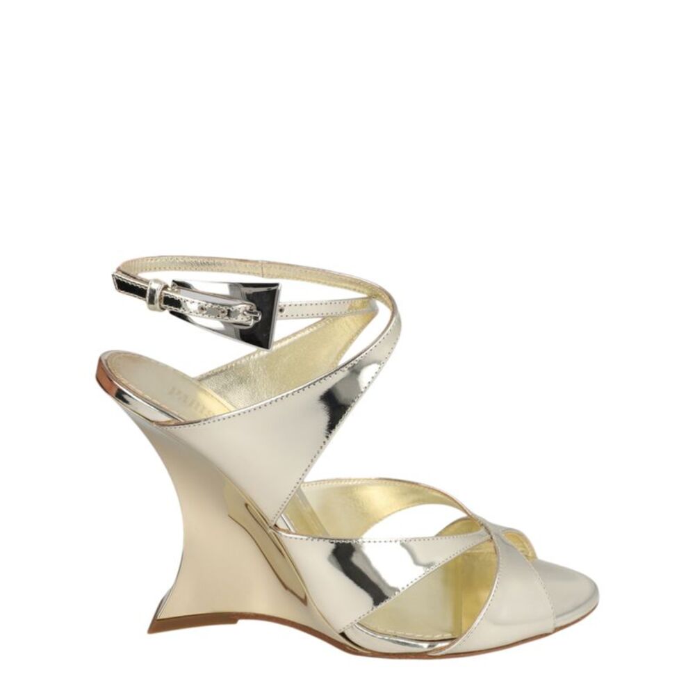 Paris Texas Laila Wedge Sandals Gold Womens